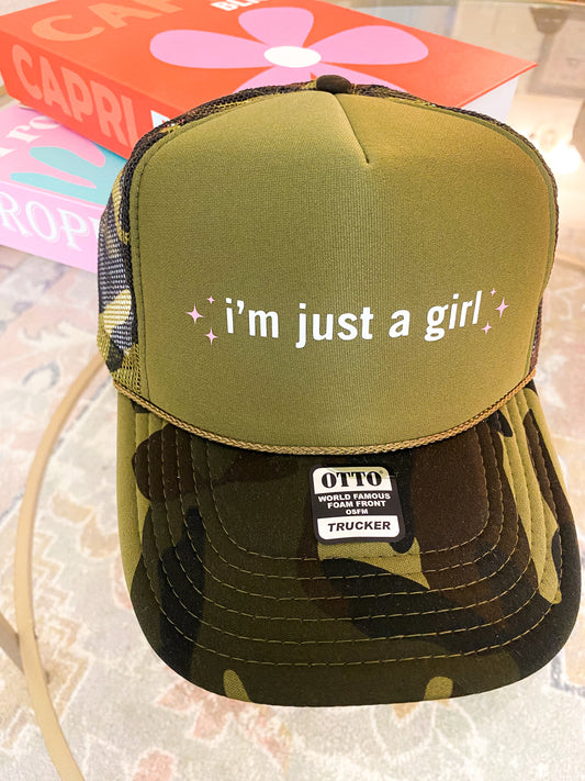 TRUCKER HAT - i’m just a girl